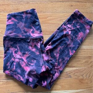 Lululemon Align HR Crop 21” Nulu Women’s 6 Intensity Pink Blossom Multi